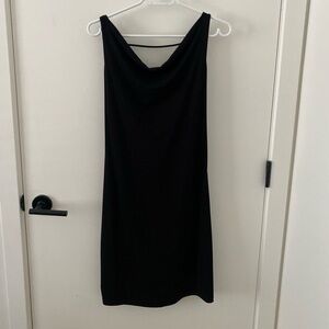 Moda International Elegant Black Backless Dress